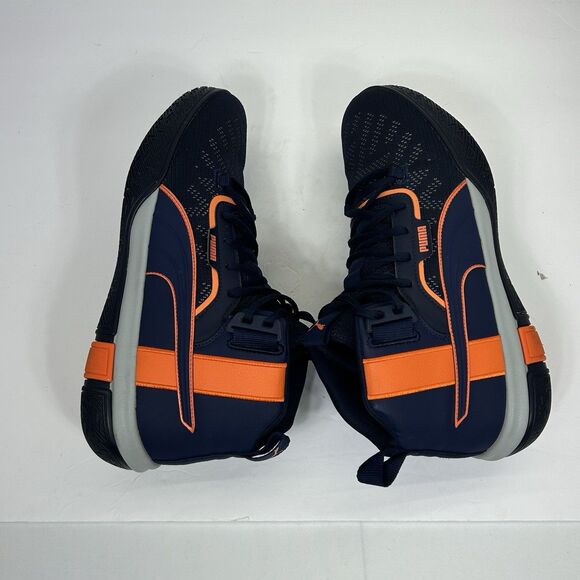 Puma Legacy MM Men's 11.5 Navy Blue Basketball Shoes 194048-02 Athletic Sports - Picture 7 of 9